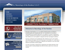 Tablet Screenshot of neurologyoftherockies.com